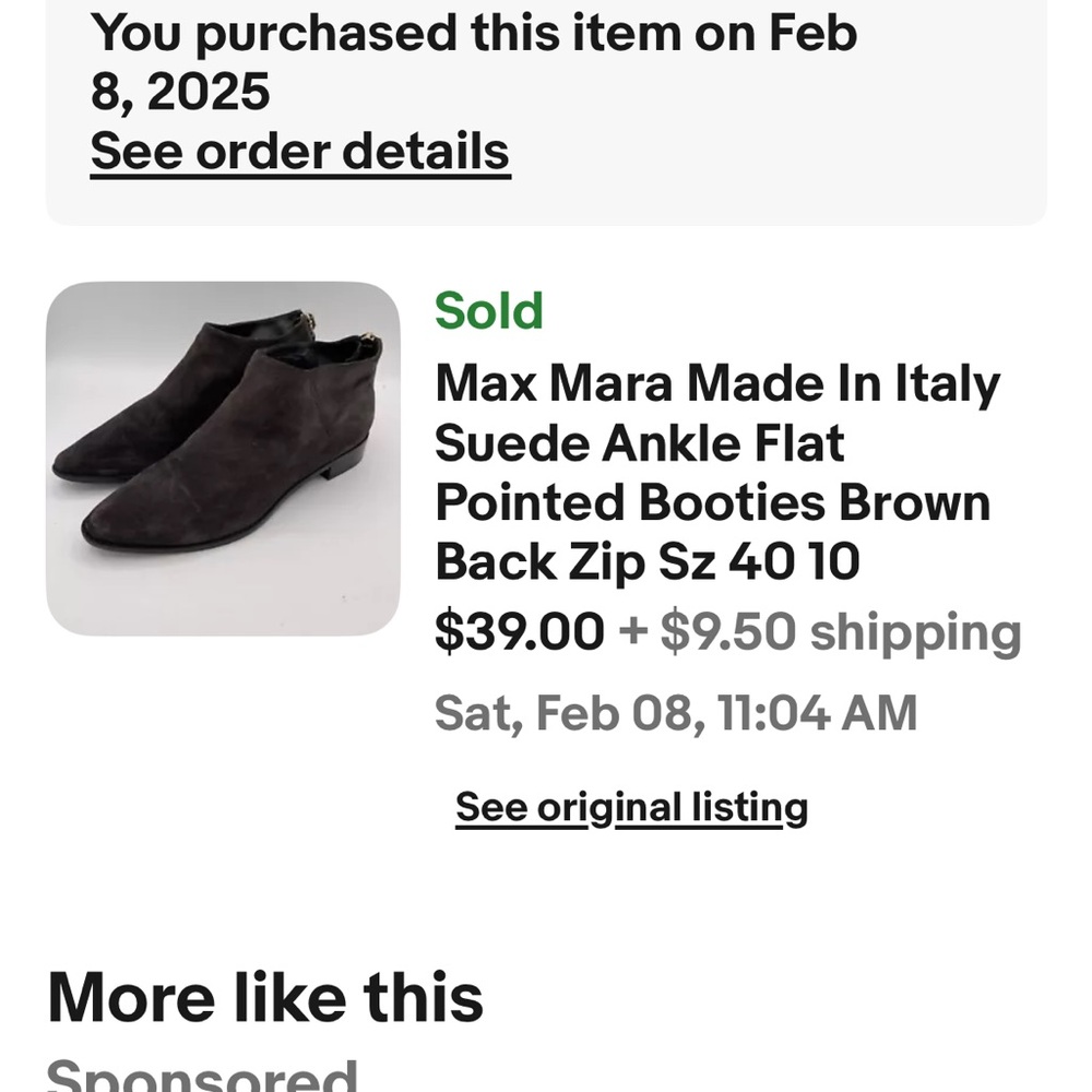 Low max Mara boities brownish black cute gently worn very loved